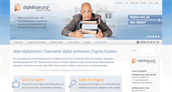Desktop Screenshot of digitalisierung-service.de