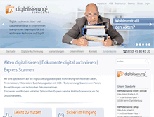 Tablet Screenshot of digitalisierung-service.de